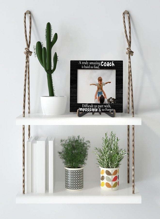 Zmyollo Best Coach Picture Frame, A Truly Amazing Coach Is Hard To Find - Wooden Tabletop Photo Frame With Stand, Thank You Gift For Coach Of Football Basketball Swimming Fitness Sports, Teacher Mentor Frame Gift, A19 - Image 4